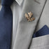 Rory Steel Blue Solid Skinny Tie